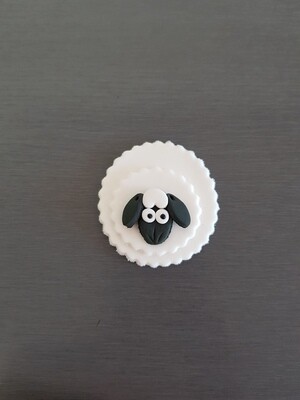 Sheep black Face Cupcake Topper (Standard)