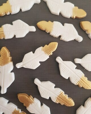 Feathers (6) Cupcake &amp; Cake Topperd