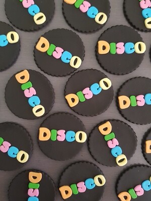 Disco Cupcake Toppers