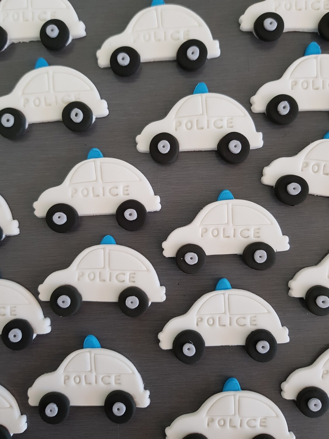 Police Car (6) Cupcake Toppers