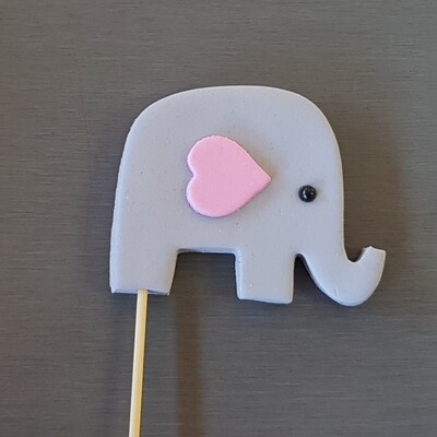 Elephant Cake Topper (Flat style)