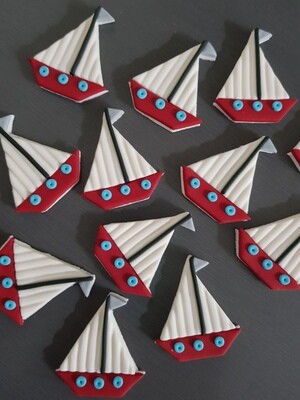 Sail Boat Cupcake &amp; Cake Toppers