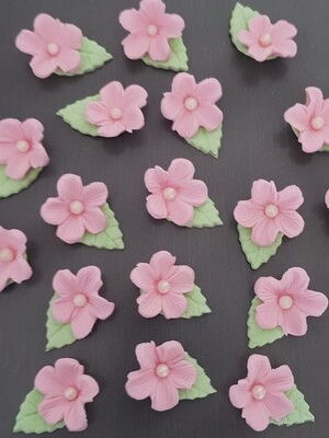 Blossom Flower (6) - Veined Cupcake &amp; Cake Toppers