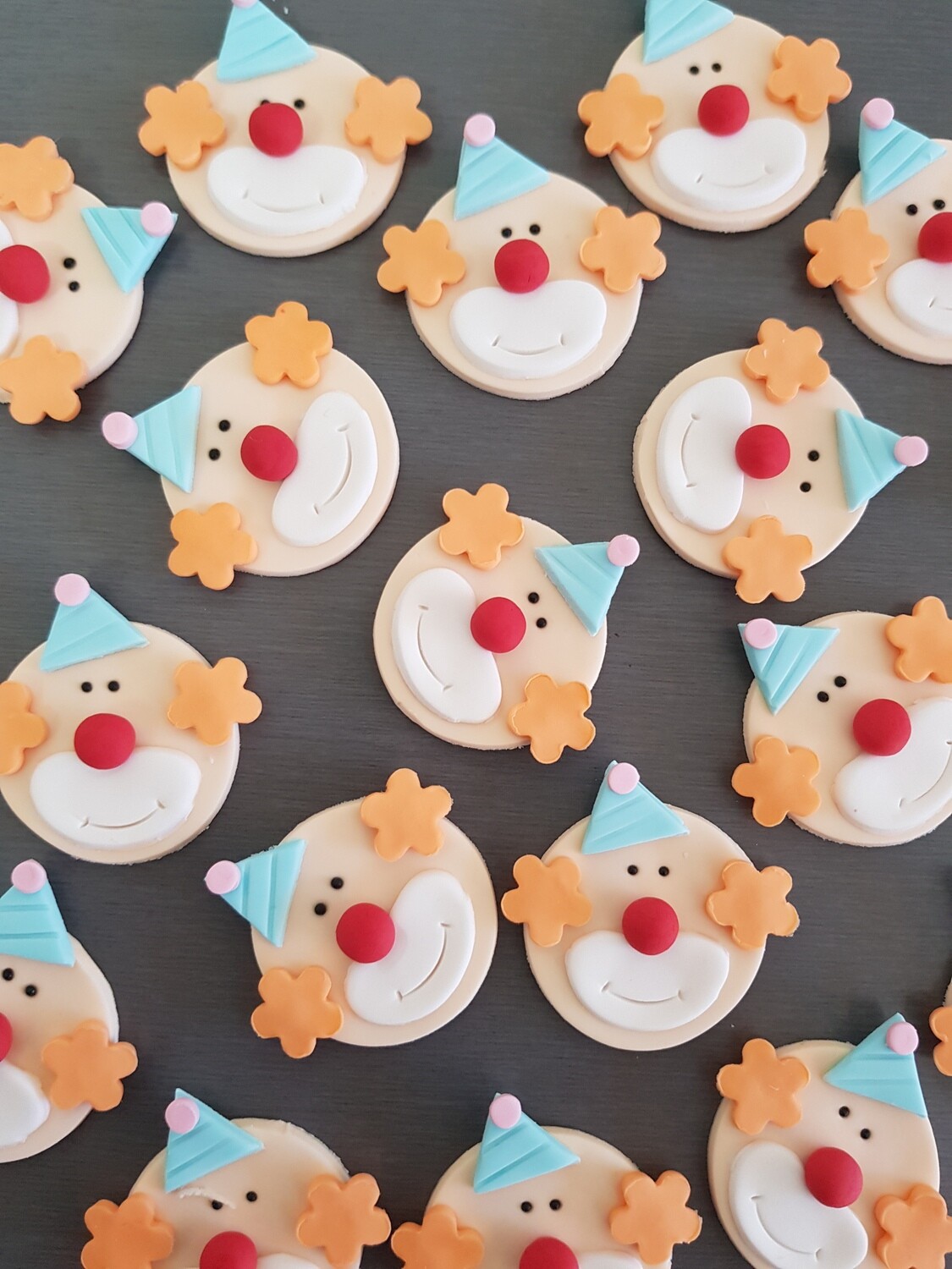 Circus Cupcake Toppers, Select Topper: Clowns (1)