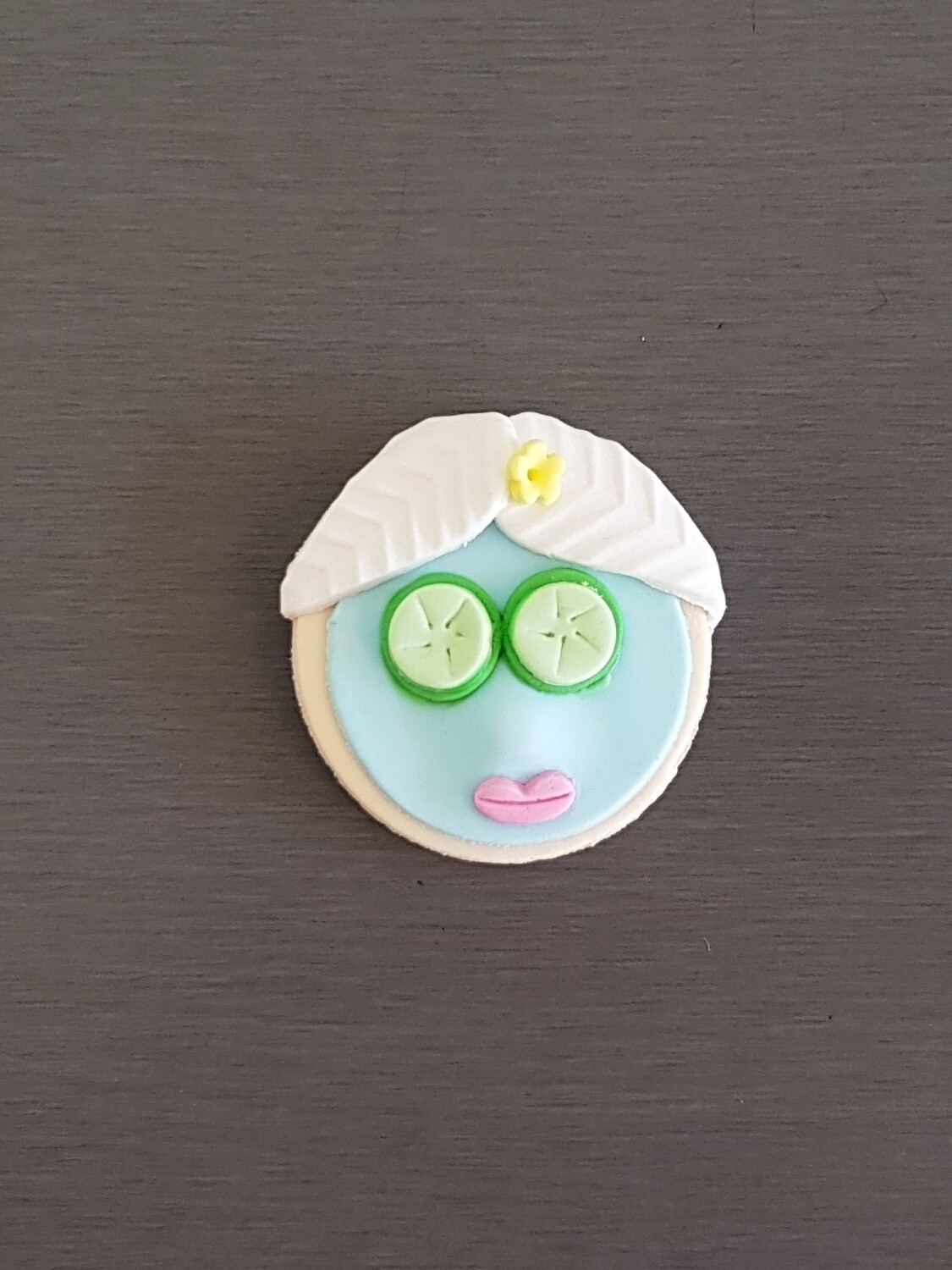 Pamper Spa Cupcake Toppers, Select Topper Style: Single Pamper Face