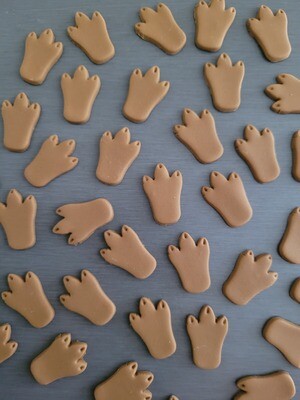 Dinosaur Foot Print (12) Cupcake &amp; Cake Toppers