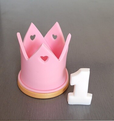 Princess Crown Cake Topper (excludes number)