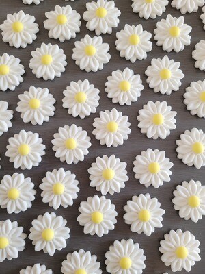 Daisy (6) Flower Cake &amp; Cupcake Toppers