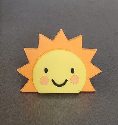 Sun (3/4) Cake Topper