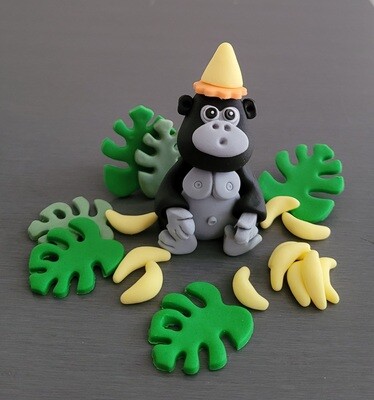 Gorilla Cake Topper set