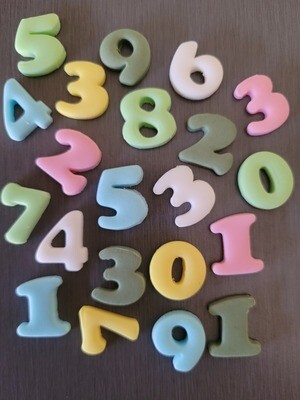 Number Toppers - Plain (custom made - one weeks ordering time to create)