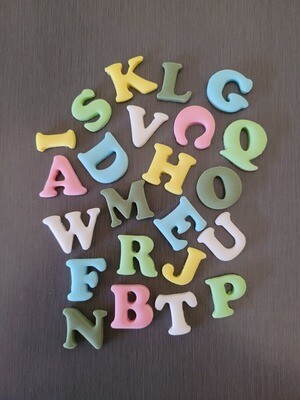 Alphabet Letter Toppers (plain)