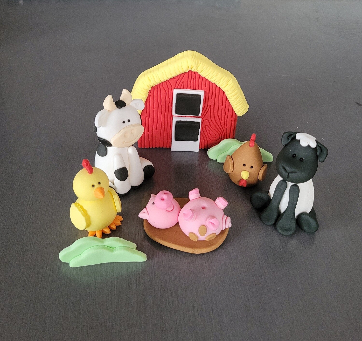 Farm Yard Cake Toppers (Red Barn)