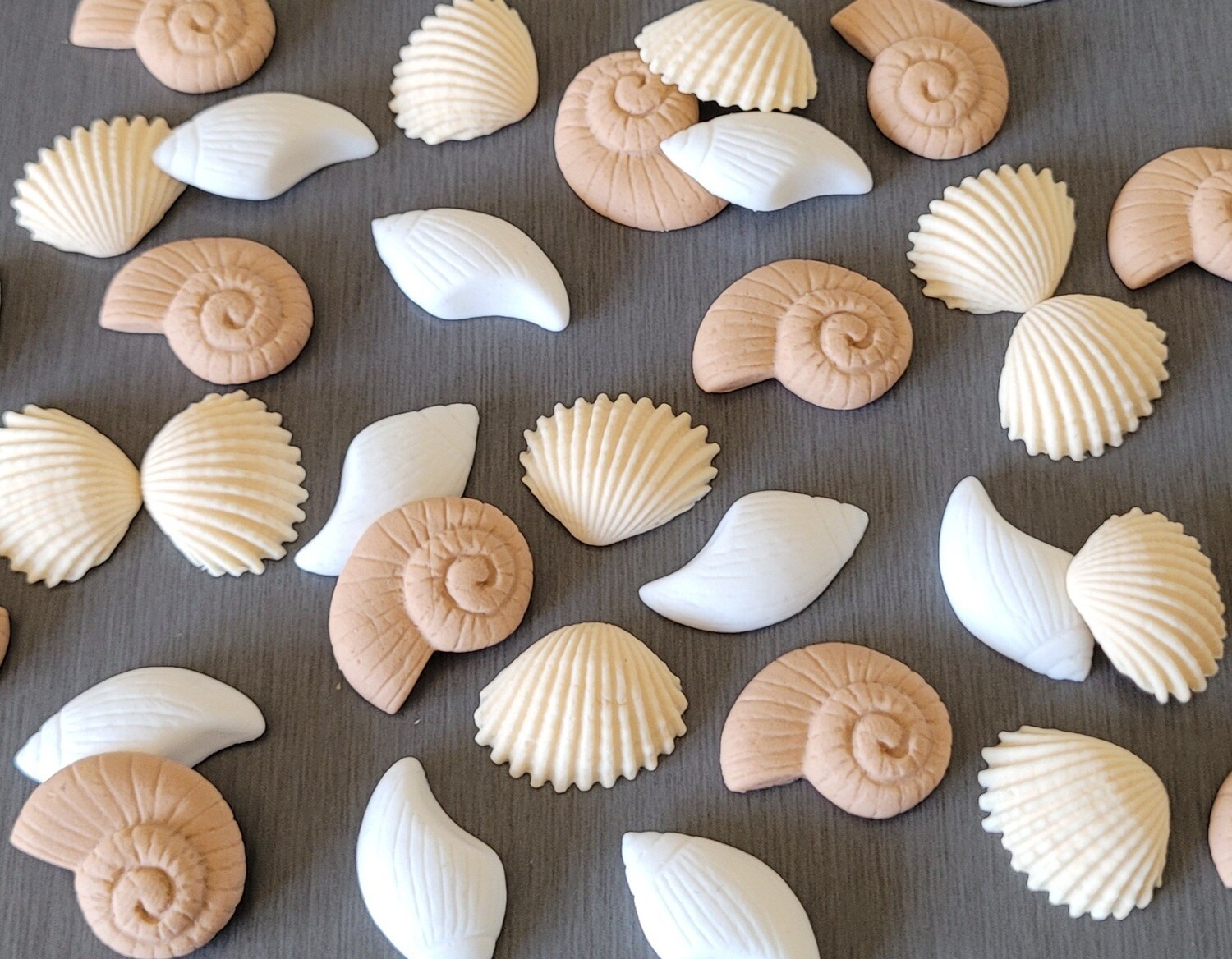 Mermaid Cake Topper, Pick Topper: Shells (12)