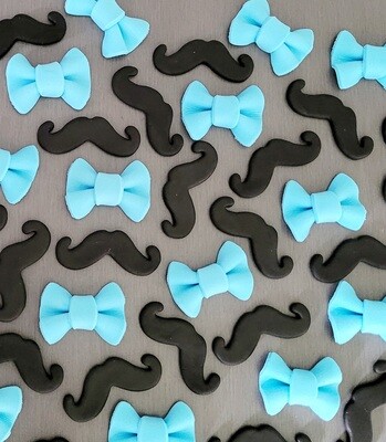 Moustache/Mustache (6) Cupcake Toppers