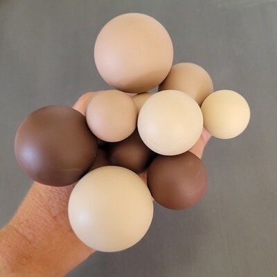 Cake Ball NEUTRAL tone Decorations (single cake ball)