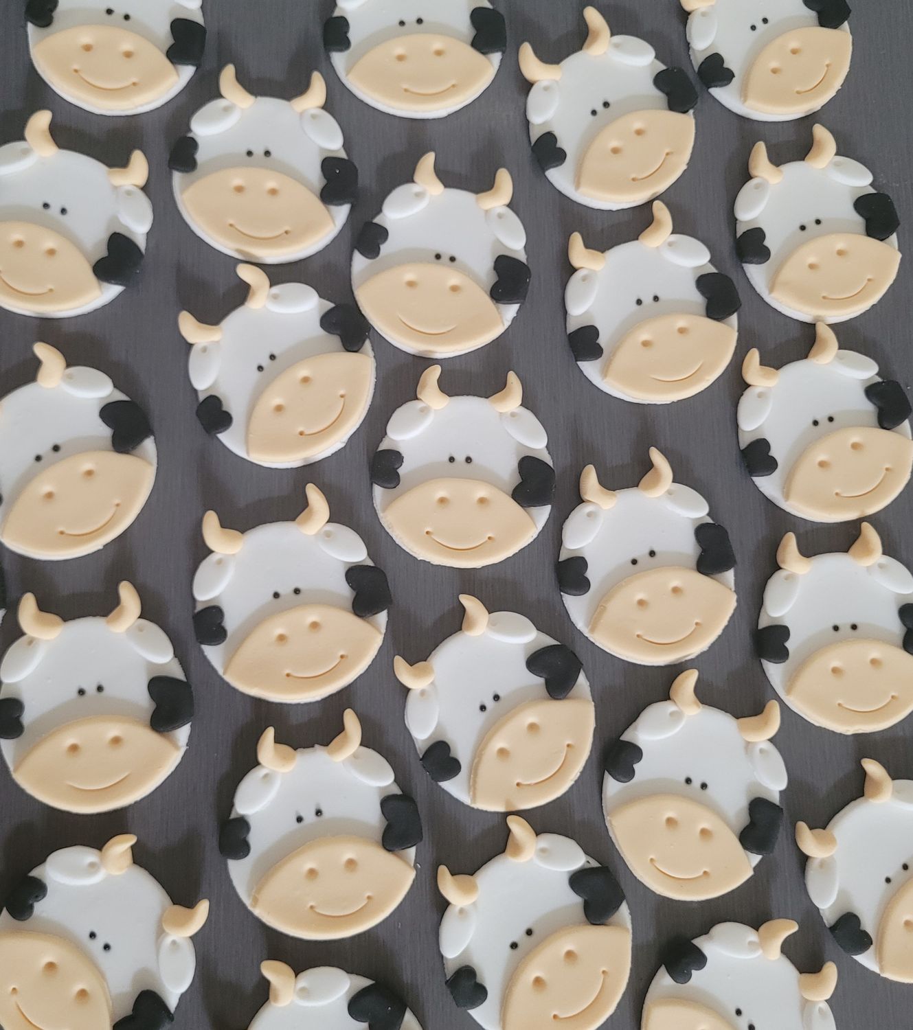 Cow (black spots) Face Topper (Standard size)