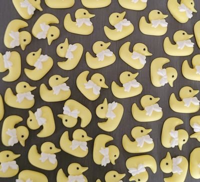 Duck (6) Cupcake Toppers - mini