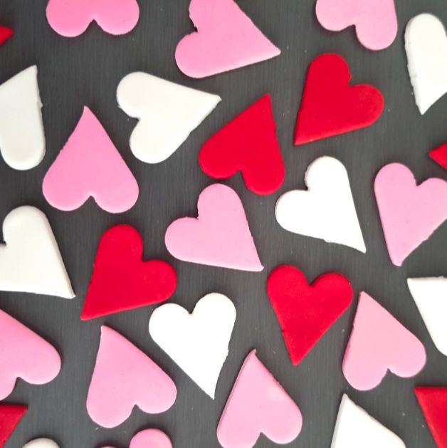 Heart (12) Cupcake &amp; Cupcake Toppers