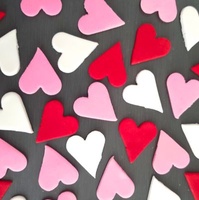 Heart (12) Cupcake &amp; Cupcake Toppers