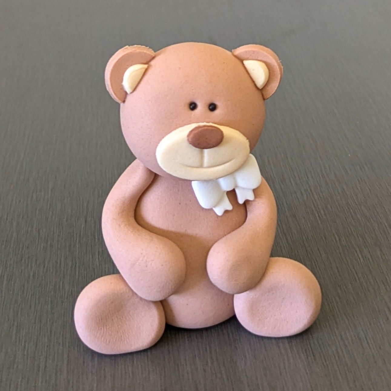 Teddy Bear Cake Toppers, Bear Style: Teddy with Bow