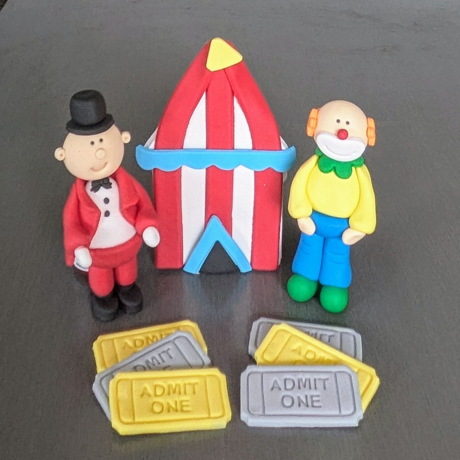 Big Top Circus Cake Toppers (9-Piece set)