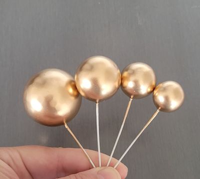 Cake Ball GOLD Decorations (single cake ball)
