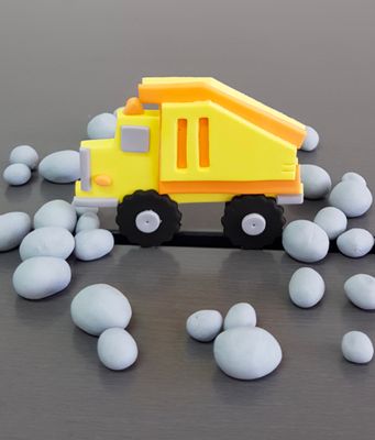 Dump Truck &amp; Rock Cake Toppers