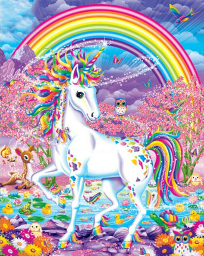 Life Full DIY Paint by Numbers Rainbow Unicorn