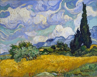 Wheat Field with Cypresses by Vincent Van Gogh Wheat Field with Cypresses by Vincent Van Gogh