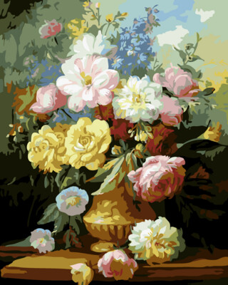 Blooming Flowers in Vase