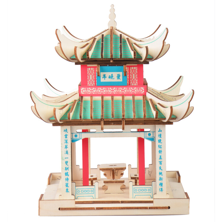 DIY 3D Wooden Puzzle- Love Late Pavillion