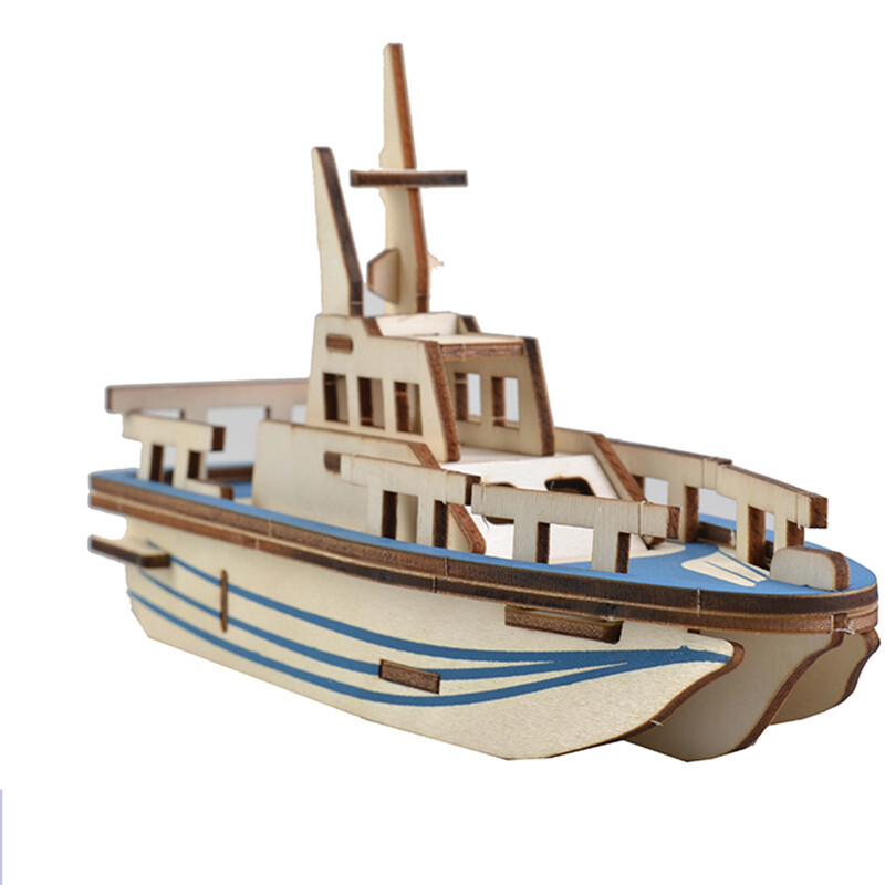 DIY 3D Wooden Puzzle- Life Boat