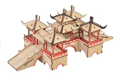 DIY 3D Wooden Puzzle- The Lotus Bridge