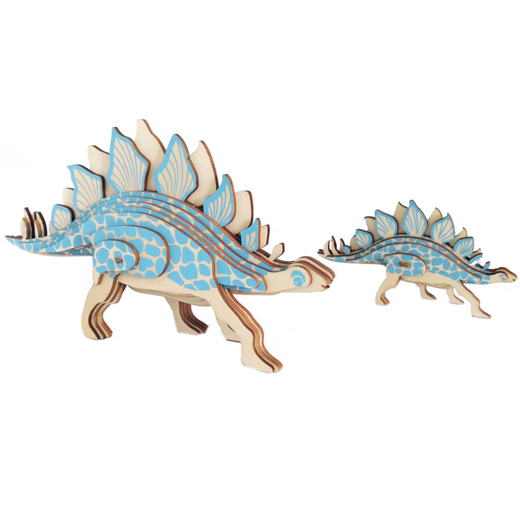 DIY 3D Wooden Puzzle- Stegosaurus