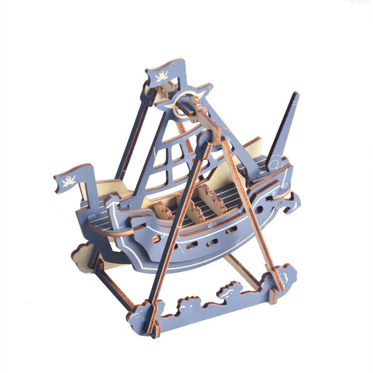 DIY 3D Wooden Puzzle- Pirate Ship