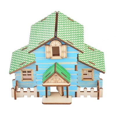 DIY 3D Wooden Puzzle- Forest Cottage