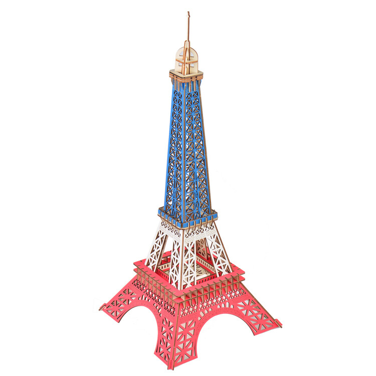 DIY 3D Wooden Puzzle- Eiffel Tower