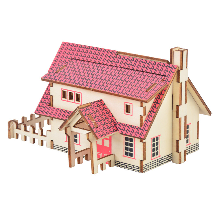 DIY 3D Wooden Puzzle- Ranch House