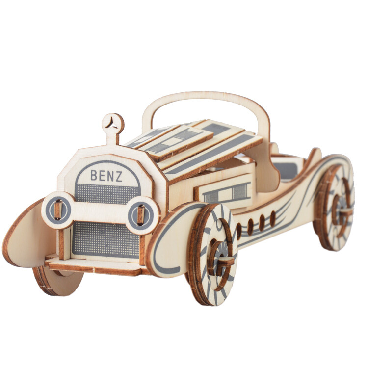 DIY 3D Wooden Puzzle- Mercedes SSKL