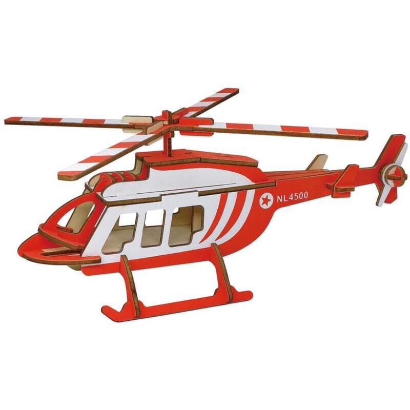 DIY 3D Wooden Puzzle- Transport Helicopter