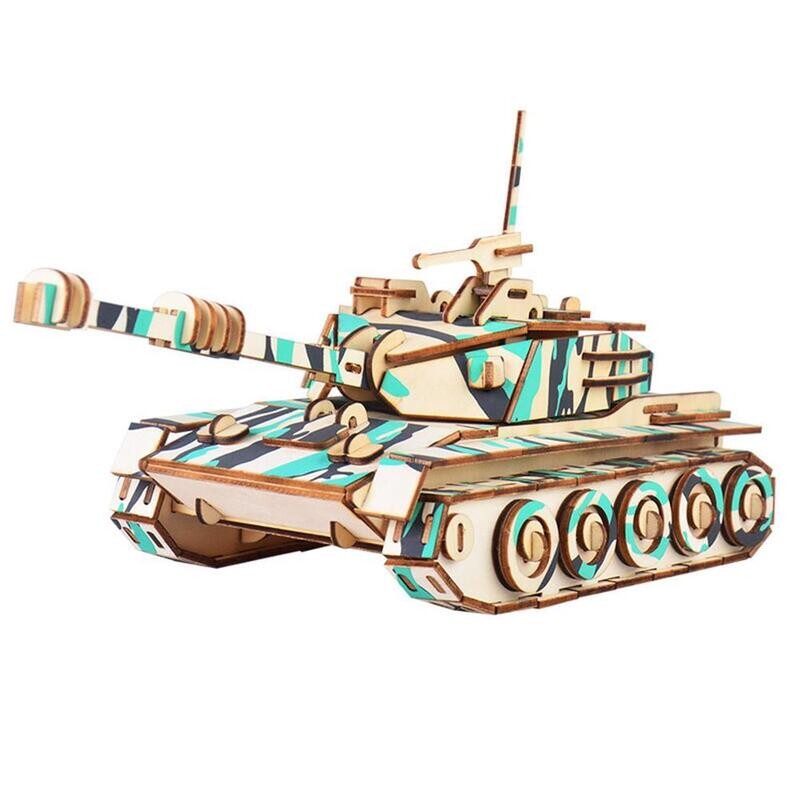 DIY 3D Wooden Puzzle- Main Battle Tank