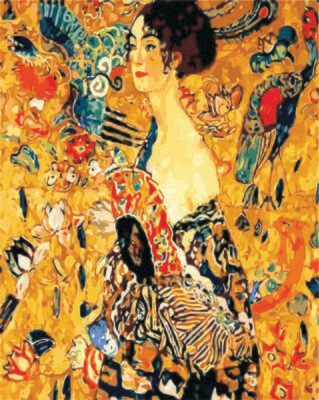 Diamond Painting- Lady with Fan by Gustav Klimt Diamond Painting- Lady with Fan by Gustav Klimt