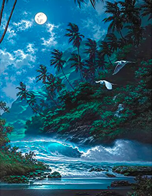 Diamond Painting- Tropical Moonlight
