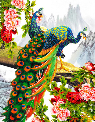 Diamond Painting- Peacock Lovers
