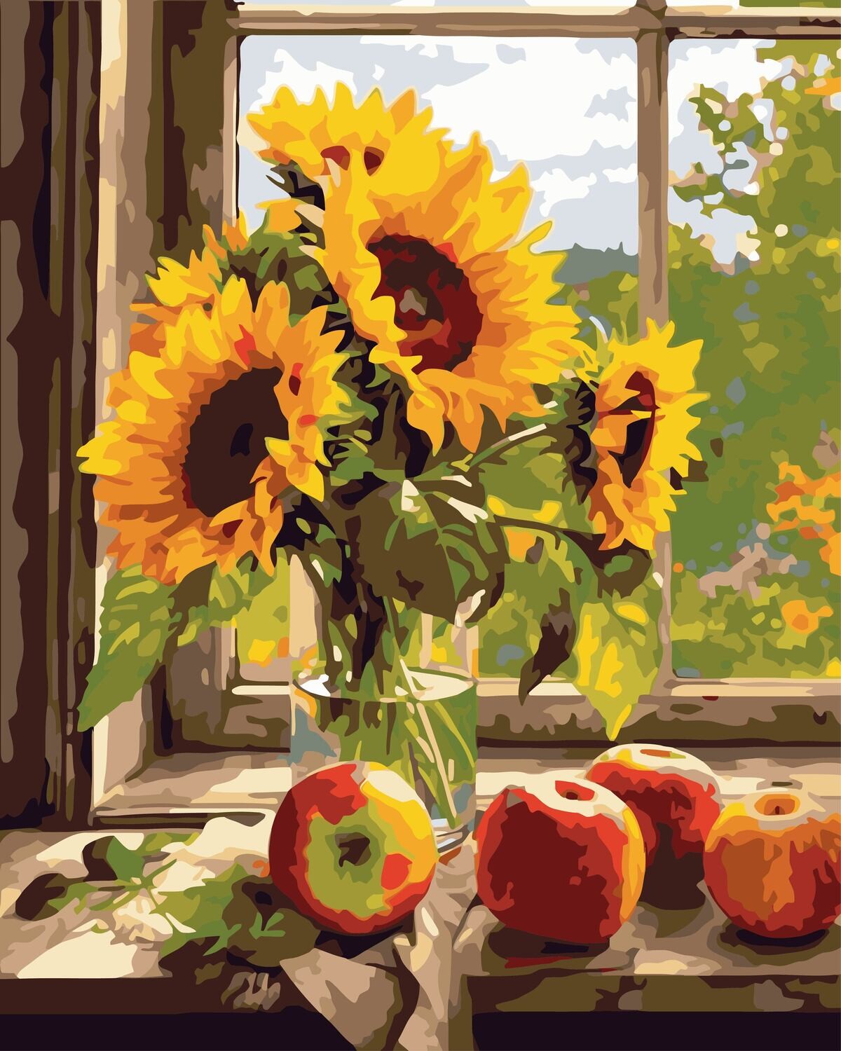 Sunflower Vase Window