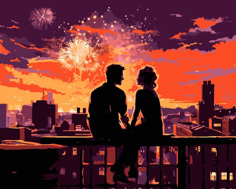 Fireworks At Dusk