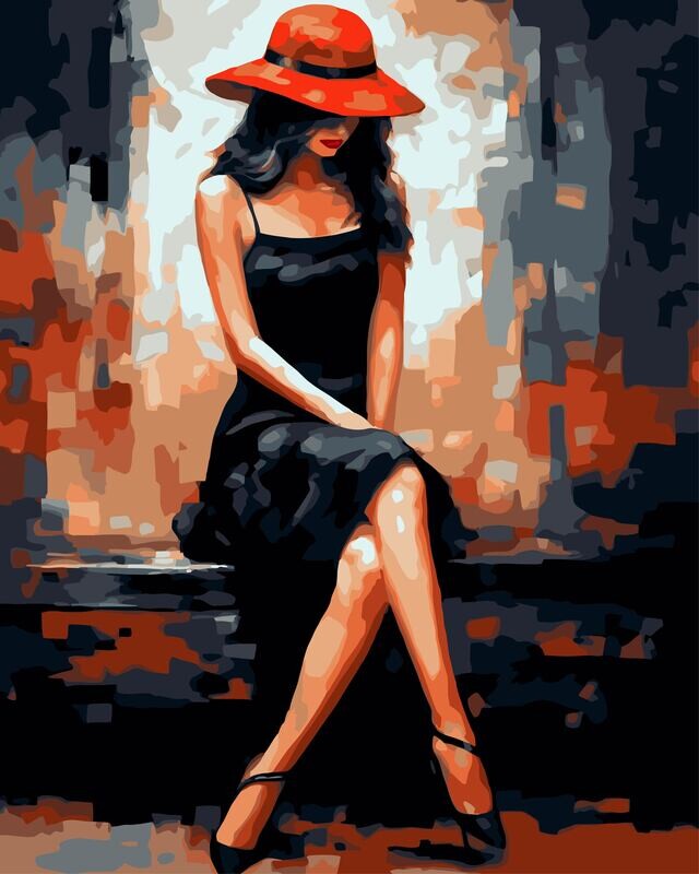Lady in Red Hat