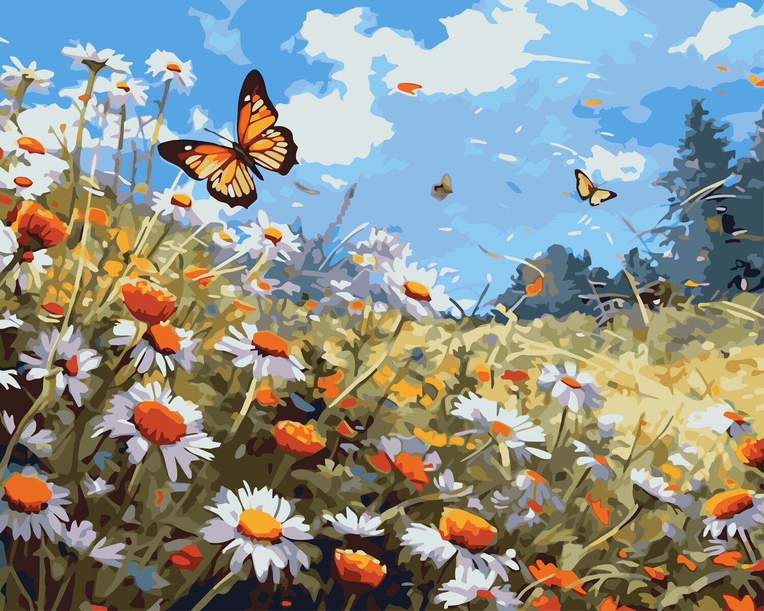 Blooming Meadow &amp; Butterflies