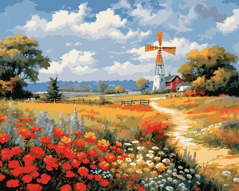 Windmill in a Field